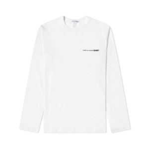 CDG Basic Chest Logo L/S T-Shirt White