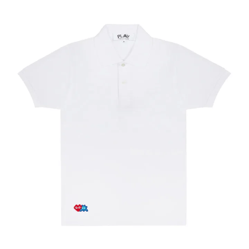 CDG-Play-Polo-Red-Invader-Heart-and-Blue-Emblem-White.png