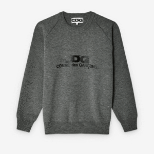 CDG Rib Stitch School Pullover Grey