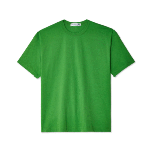 CDG OVERSIZED NECK LOGO T-SHIRT GREEN